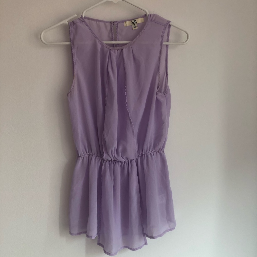 Light lavender silky top